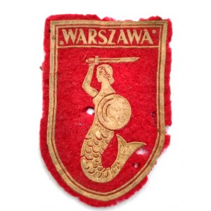 Naszywka - Warszawa z Syrenką - II RP
