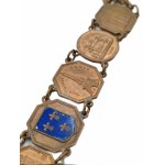 Stříbrné šroubovací kapesní hodinky z 19. století s mottem - Francie