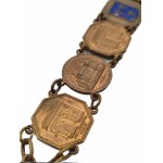 Srebrny kieszonkowy zegarek nakręcany z XIX wieku z dewizką - Francja