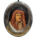 Fridrich Vilém I. Pruský - Portrétní miniatura na měděné desce - 19. století