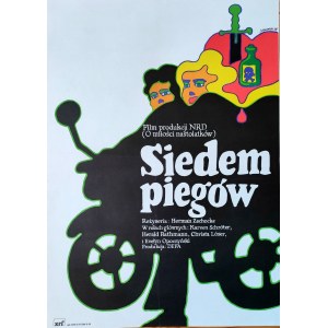 Maciej Żbikowski - plakat filmowy - Siedem piegów - 1978
