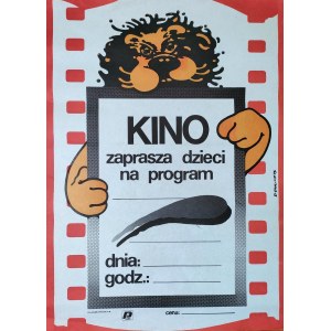 Jakub Erol - Plakat - Kino lädt Kinder zu einem Programm ein - 1997