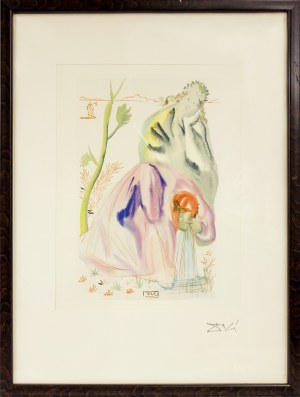 Salvador Dali (1904 – 1989), Ilustracja z Boskiej Komedii: Czyściec, Pieśń XXI