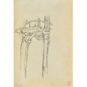 Tadeusz RYBKOWSKI (1848-1926), Skizze eines Pferdegeschirrs