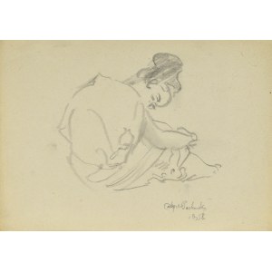 Kasper POCHWALSKI (1899-1971), Sedící postava ženy, 1958