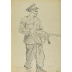 Kasper POCHWALSKI (1899-1971), Żołnierz z karabinem, 1953