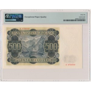 500 zlotých 1940 - A - PMG 66 EPQ