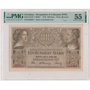 Kaunas, 100 marek 1918 - PMG 55