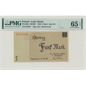 5 známok 1940 - PMG 65 EPQ - štandardný papier - BEAUTIFUL