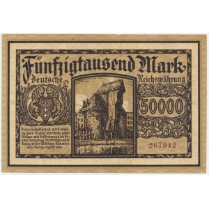 Gdansk, 50 000 mariek 1923 - pekné