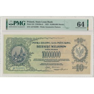 10 milionů marek 1923 - AZ - PMG 64