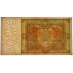 50 złotych 1929 - Ser.B.X. - PMG 45 - rzadsza