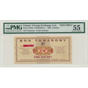 Pewex, 2 dolary 1969 - WZÓR - Em - PMG 55
