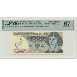 1 000 zlatých 1975 - MODEL - A 0000000 - č. 0656 - PMG 67 EPQ