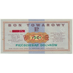 Pewex, 50 dolarów 1969 - WZÓR - Ei -