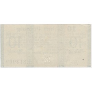 Danzig, 10 fenig 1916 - zelená tlač - RARE