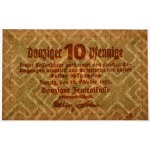 Danzig, 10 Pfennige 1923 - October - watermark ZIGZAG - PMG 64