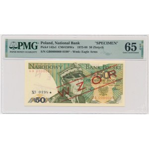 50 zlatých 1988 - MODEL - GB 0000000 - č. 0198 - PMG 65 EPQ