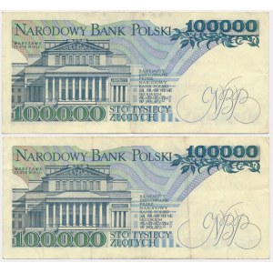 100.000 złotych 1990 - CA (2 szt.)