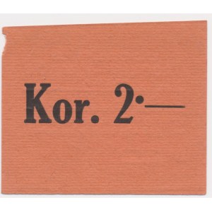 Kraków, Zjednoczone Firmy Drobner, 2 korony 1919 - blankiet -