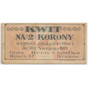 Kraków, Reim i Spółka, 2 korony 1919