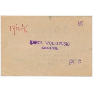 Kraków, Kawiarnia Esplanade, 1 korona 1919