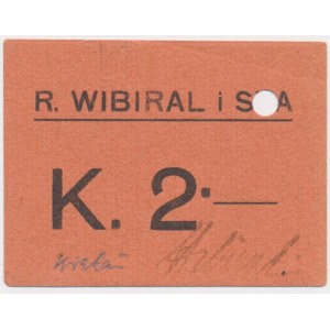 Kraków, R. Wibiral i Ska, 2 korony 1919 - BARDZO RZADKI