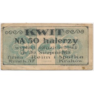 Kraków, Reim i Spółka, 50 halerzy 1919