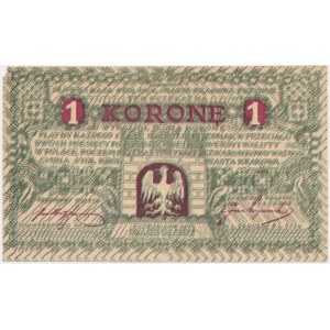 Kraków, Gmina, 1 korona 1919 - B -