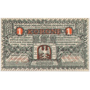 Kraków, Gmina, 1 korona 1919 - A -