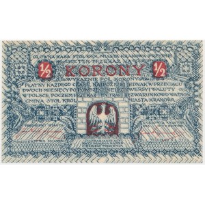 Kraków, Gmina, 1/2 korony 1919 - numer z gwiazdką -