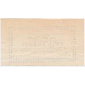 Myślenice, 2 korony 1919 - niekasowany - RZADKIE