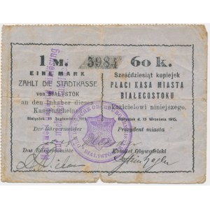 Białystok, 1 marka = 60 kopiejek 1915