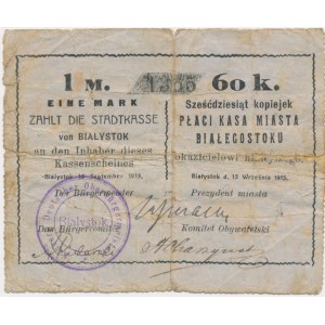 Białystok , 1 marka = 60 kopiejek 1915