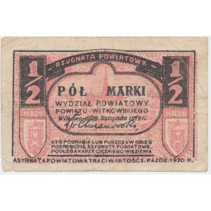 Gniezno/Witkowo, 1/2 marki 1919