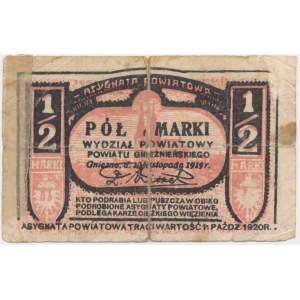 Gniezno/Witkowo, 1/2 marki 1919