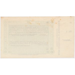 Sosnowice, Bank Handlowy, kwit na 3 ruble 1914