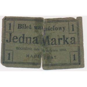 Rogoźno (Rogasen), 1 marka 1919