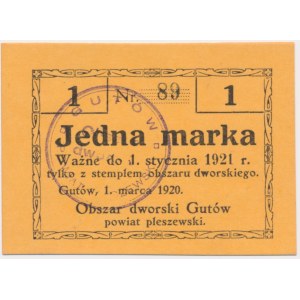 Gutów, 1 marka 1921 - ramka A na górze i na dole