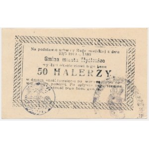 Myślenice, 50 halerzy 1919 - niekasowany