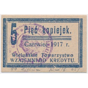 Wieluń, T-wo Wzajemnego Kredytu, 5 kopiejek 1917