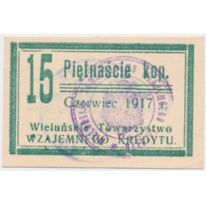 Wieluń, T-wo Wzajemnego Kredytu, 15 kopiejek 1917