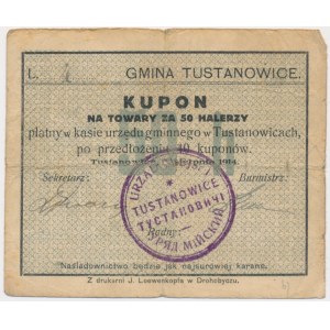 Tustanowice, 50 halerzy 1914 - niski numer seryjny - NIENOTOWANY