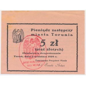 Toruń, 5 złotych 1939 - RZADKI