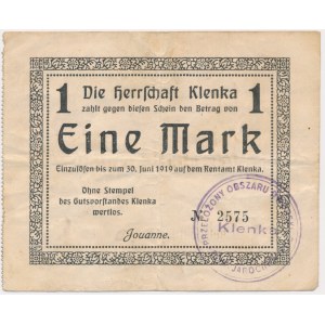 Klęka (Klenka), 1 marka 1919 - stempel B