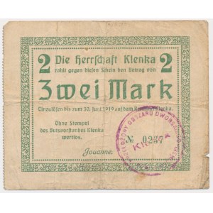 Klęka (Klenka), 2 marki 1919 - stempel B