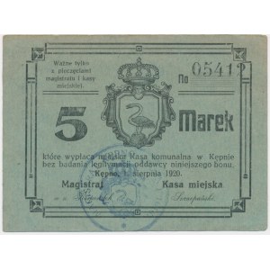 Kępno (Kempen I.P), 5 marek 1920