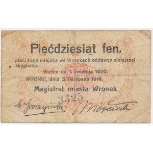 Wronki, 50 fenigów 1920