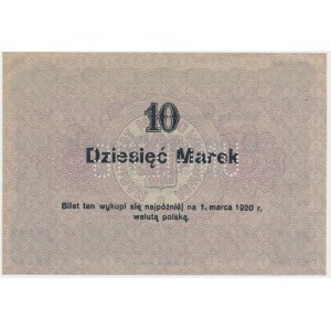 Wągrówiec (Wągrowiec/Wongrowitz), 10 marek 1919 - skasowany UNGULTIG