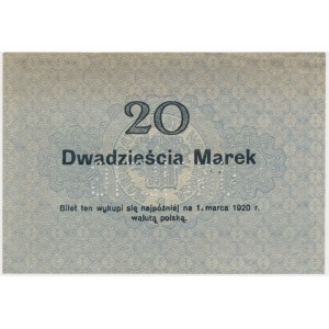 Wągrówiec (Wągrowiec/Wongrowitz), 20 marek 1919 - skasowany